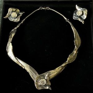 Ermani Bulatti necklace & earring set Vintage rare